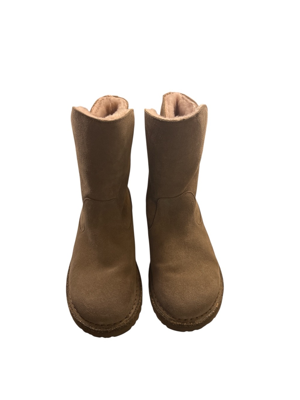 Birkenstock Brown Suede Shearling-Lined Ankle Boots